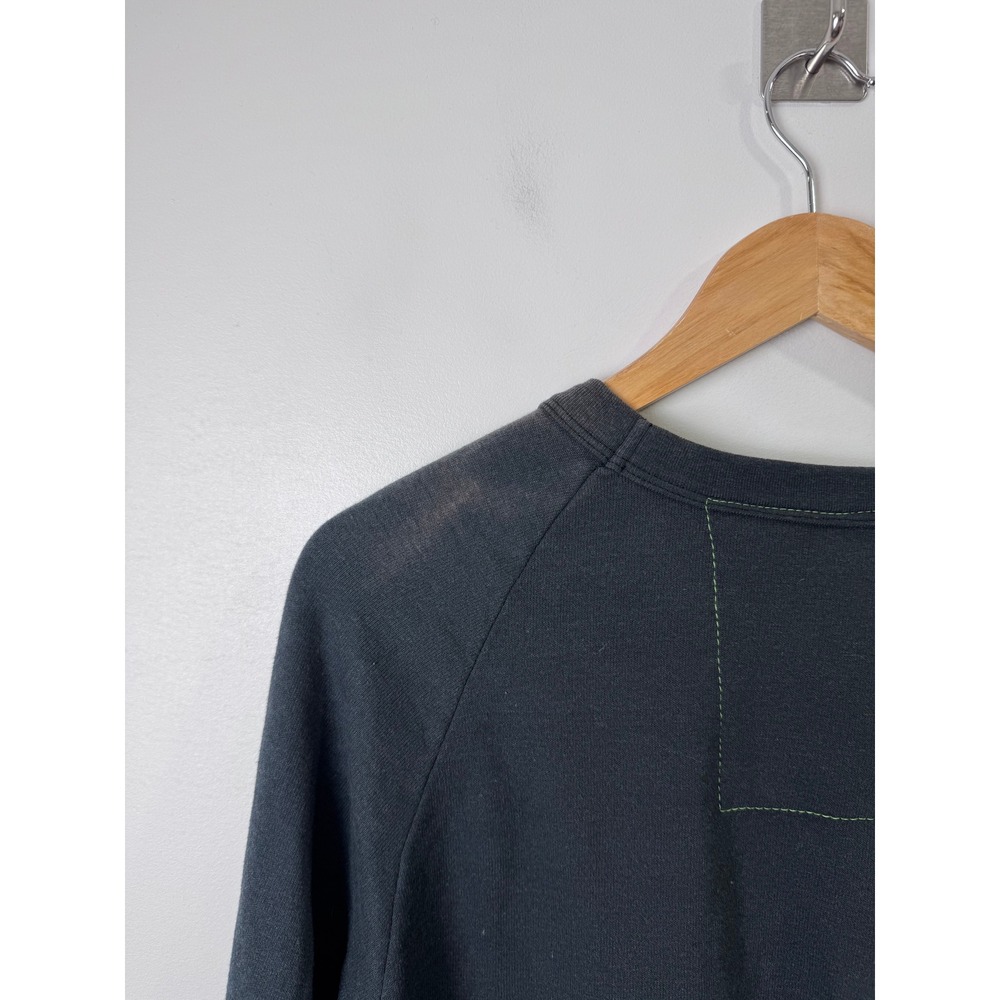 Aviator Nation Women Grey Lightning Bolt Neon Stripe Sweatshirt Small - Picture 6 of 10